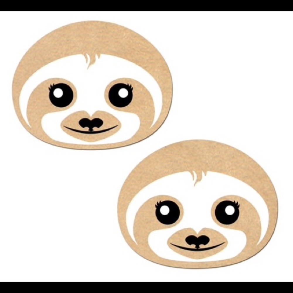 Glow in the Dark Sloth Nipple Pasties
